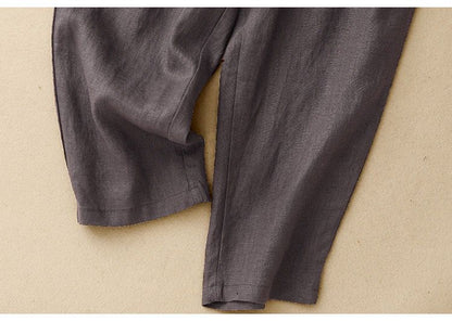 Pure Viscose Linen Women's Relaxed Comfort Pants