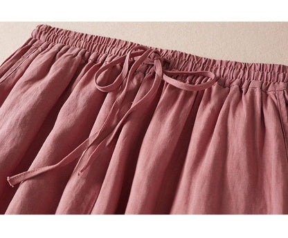 Pure Viscose Linen Women's Relaxed Comfort Pants