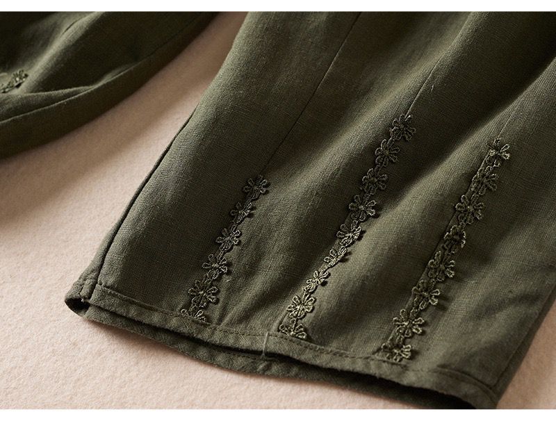 Pure Viscose Linen Women's Relaxed Comfort Pants