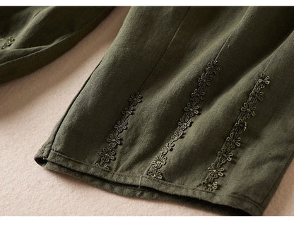 Pure Viscose Linen Women's Relaxed Comfort Pants