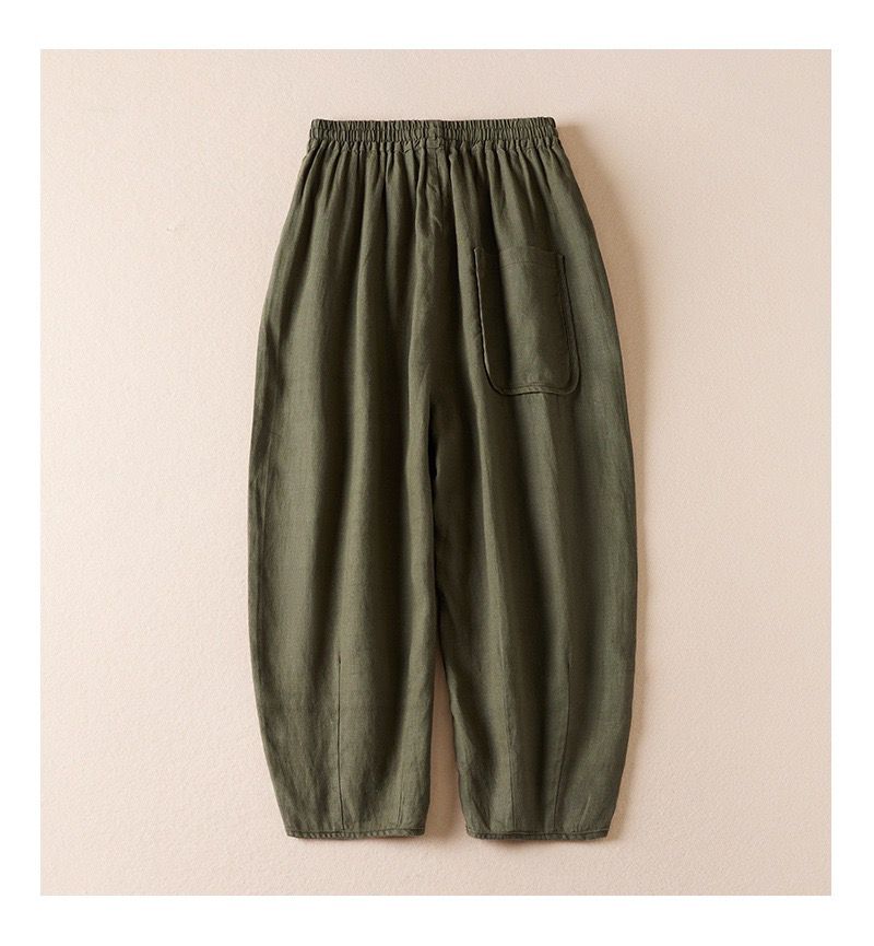 Pure Viscose Linen Women's Relaxed Comfort Pants
