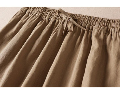 Pure Viscose Linen Women's Relaxed Comfort Pants