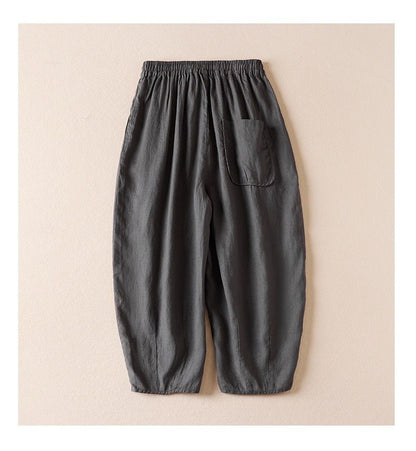 Pure Viscose Linen Women's Relaxed Comfort Pants