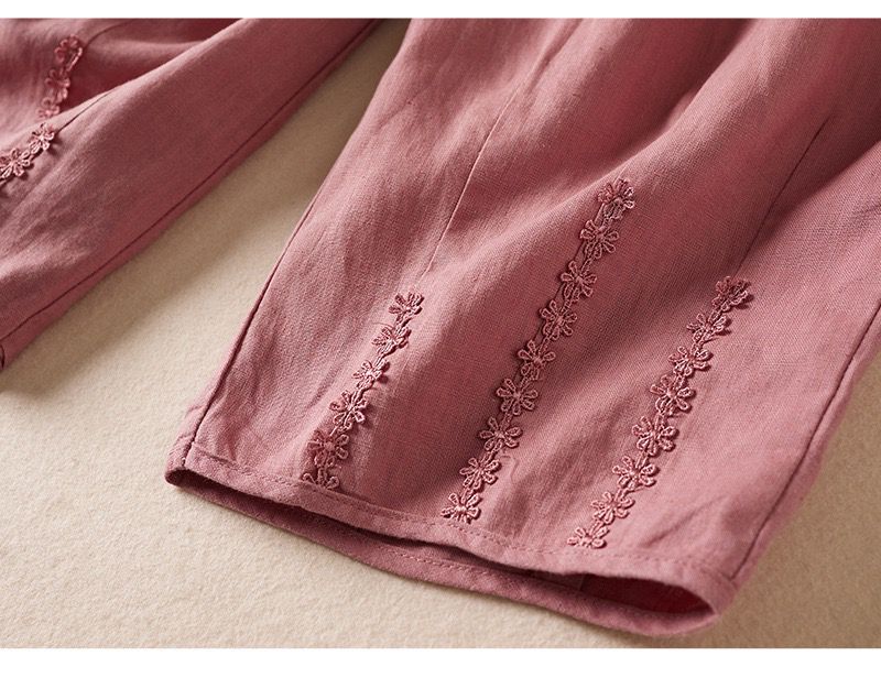 Pure Viscose Linen Women's Relaxed Comfort Pants