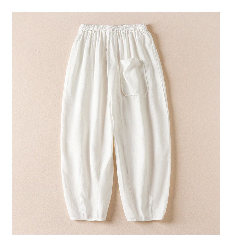 Pure Viscose Linen Women's Relaxed Comfort Pants