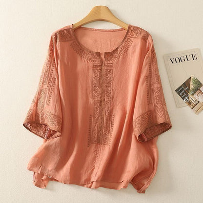 Pure Cotton Embroidered Comfortable Top