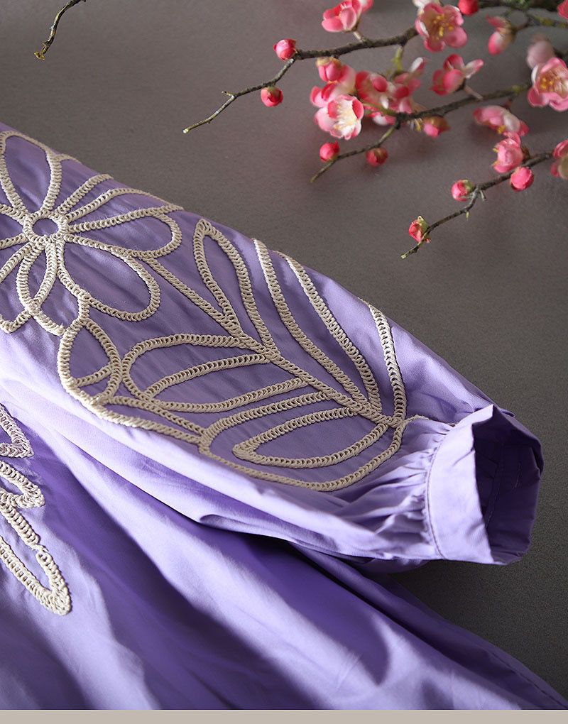 Pure Cotton Embroidered  Shirt