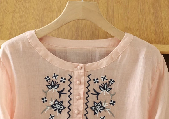 Pure Cotton Embroidered Comfortable Top