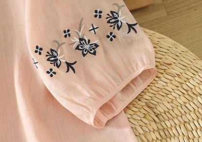 Pure Cotton Embroidered Comfortable Top