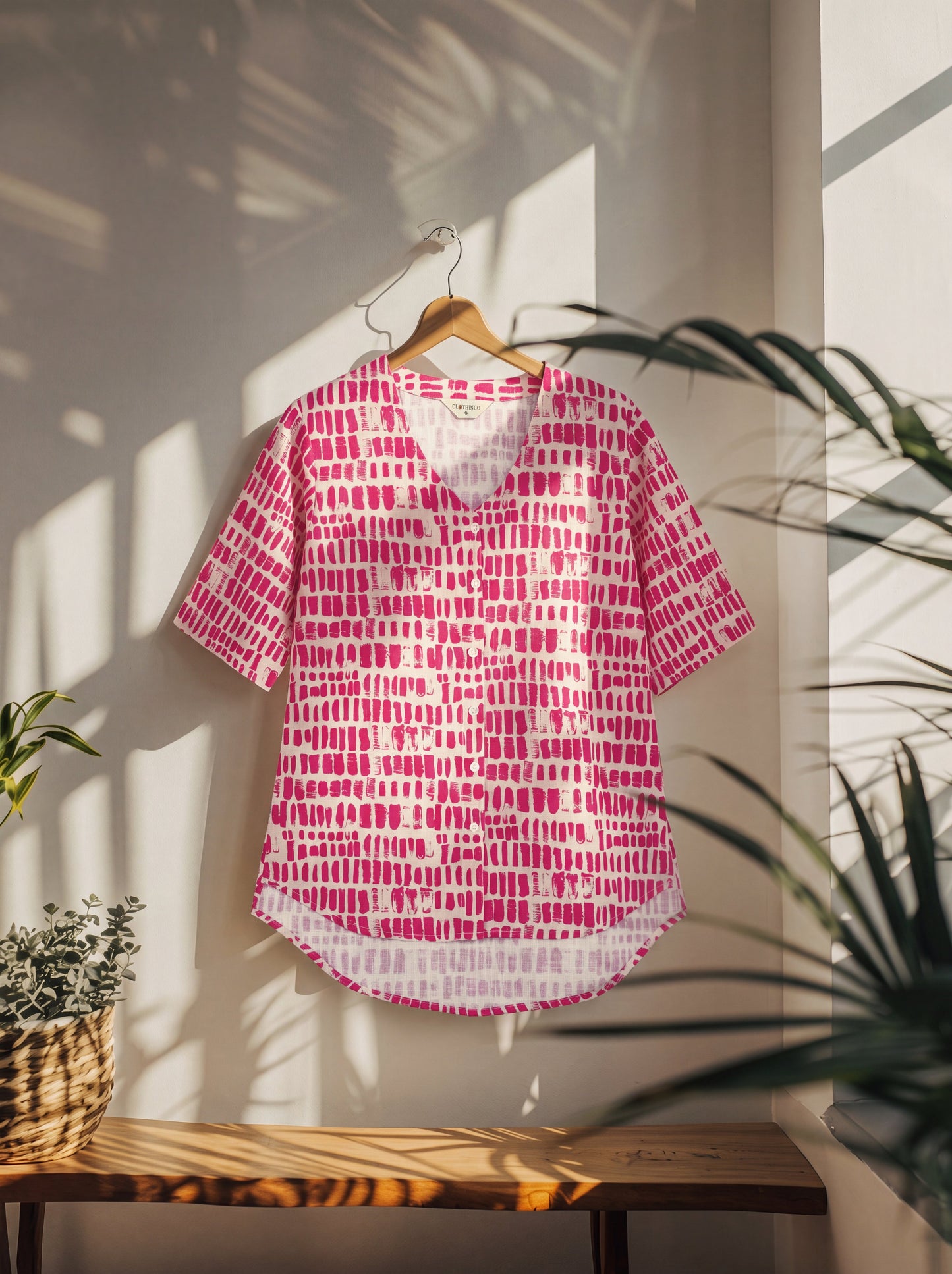 Pure Cotton Floral Printed Comfortable Shirt