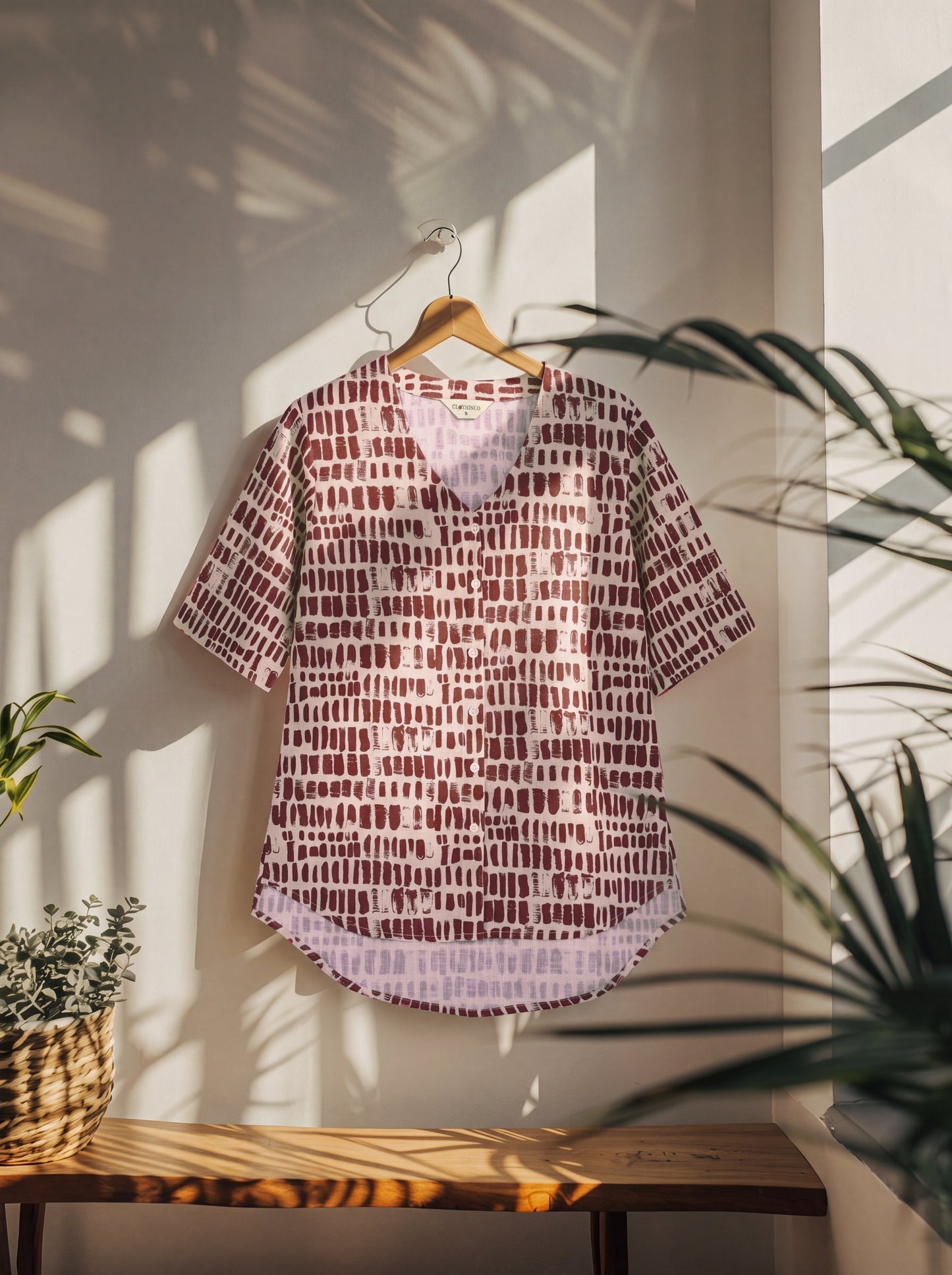 Pure Cotton Floral Printed Comfortable Shirt
